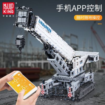 Remote Control LIEBHERRS LTM Excavator Truck Technic MOULD KING 17002 with 400 pieces