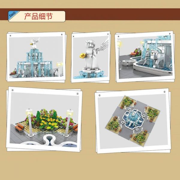 Novatown: Angel Square With light Modular Building MOULD KING 16003 with 2960 pieces