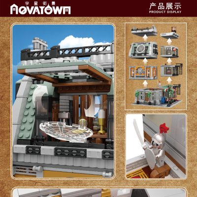 SANCTORUM With Light Modular Building MOULD KING 16037 with 3588 pieces