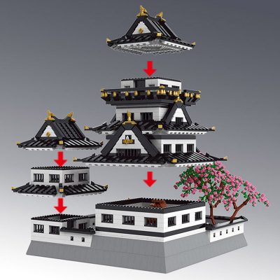 Ustar Nazuki: Himeji Castle Modular Building MOULD KING 22006 with 3086 pieces