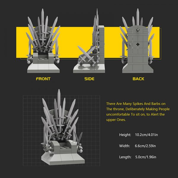 Game Of Thrones – The Iron Throne MOVIE MOC-18100 with 86 pieces