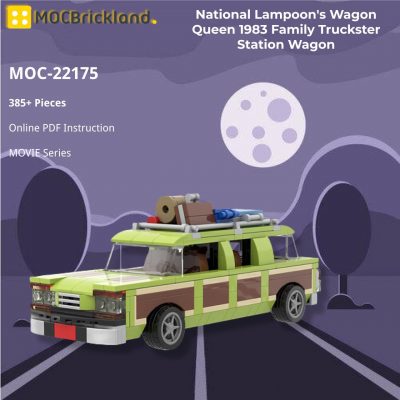 National Lampoon’s Wagon Queen 1983 Family Truckster Station Wagon MOVIE MOC-22175 WITH 385 PIECES