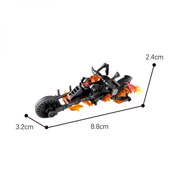 Ghost Rider’s Motorbike Movie MOC-25824 by BricksFeeder with 111 pieces