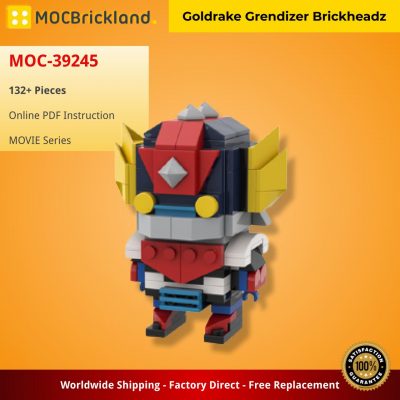 Goldrake Grendizer Brickheadz MOVIE MOC-39245 by RianScotti WITH 132 PIECES