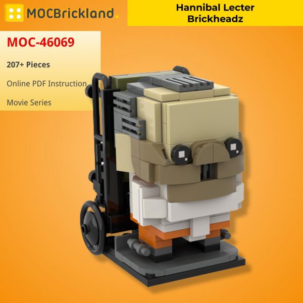 Hannibal Lecter Brickheadz MOVIE MOC-46069 WITH 207 PIECES