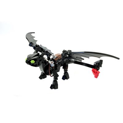 Toothless – How to Train Your Dragon MOVIE MOC-50197 by PaulvilleMOCs WITH 177 PIECES