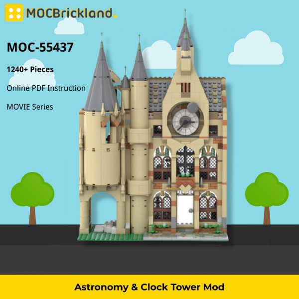 Astronomy & Clock Tower Mod MOVIE MOC-55437 by LegoArtisan with 1240 pieces