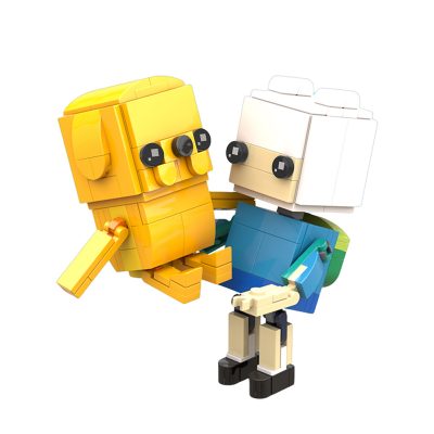 Adventure Time: Finn & Jake “Block Head” Figures MOVIE MOC-71483 with 202 pieces