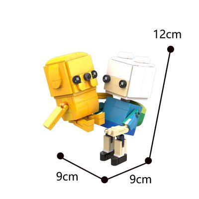 Adventure Time: Finn & Jake “Block Head” Figures MOVIE MOC-71483 with 202 pieces