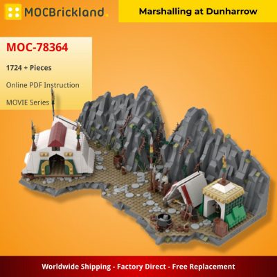 Marshalling at Dunharrow MOVIE MOC-78364 by LegoMocLoc WITH 1724 PIECES