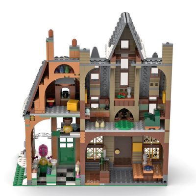 Hogsmeade Village Mod MOVIE MOC-80404 by LegoArtisan with 877 pieces