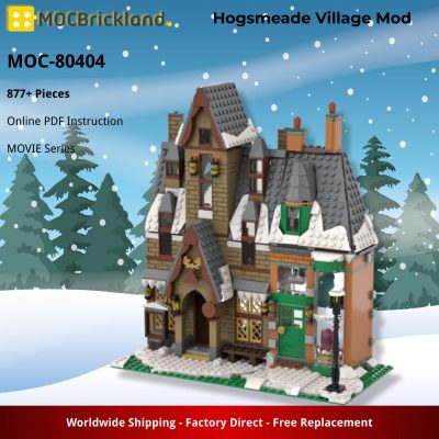 Hogsmeade Village Mod MOVIE MOC-80404 by LegoArtisan with 877 pieces