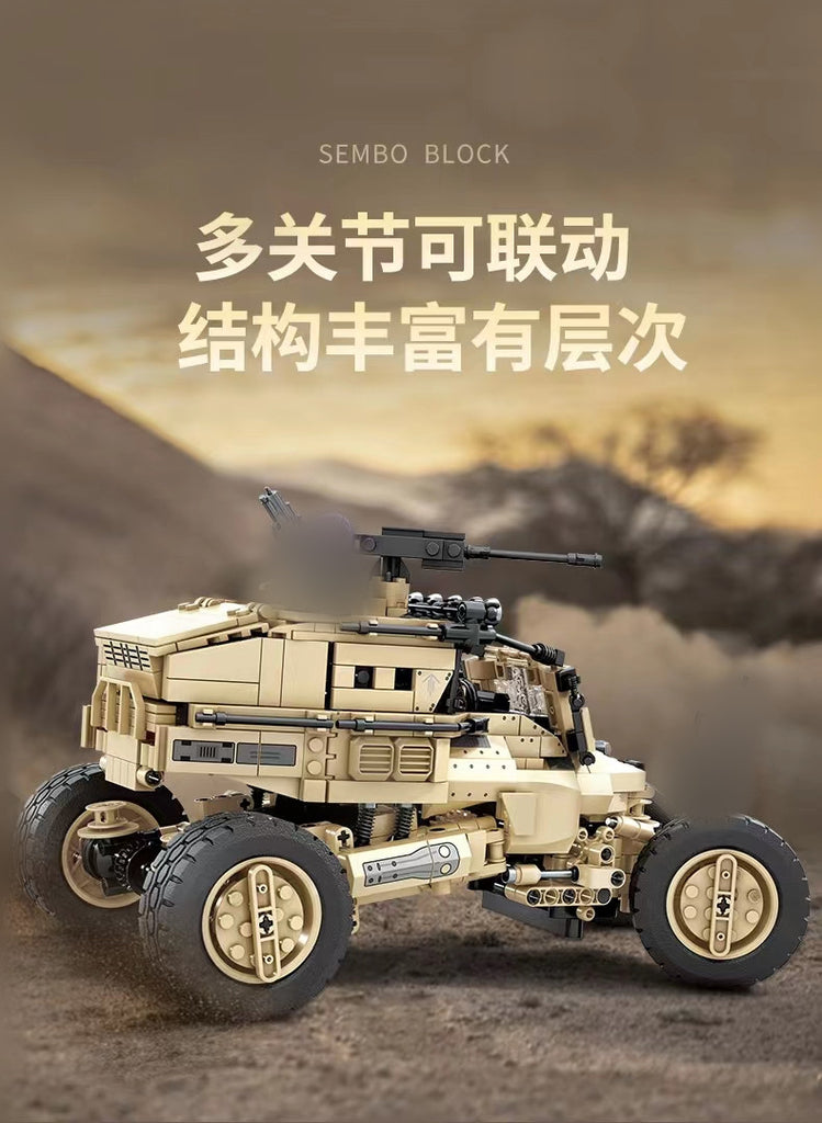 Incarnation Jumping Spider SUV Sembo 704951 Military with 1182 Pieces