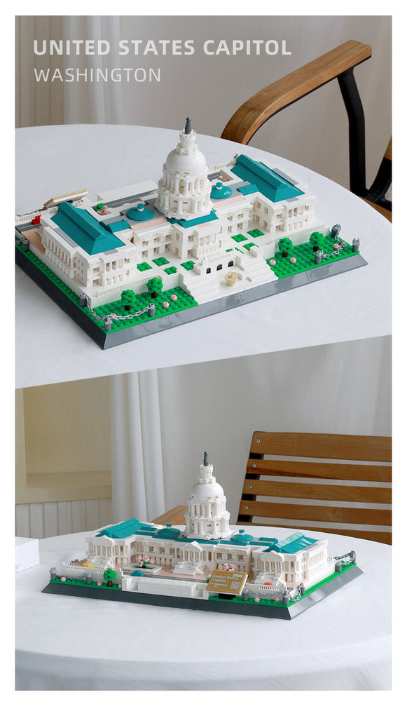 United States Capitol WANGE 5235 Modular Building with 1074 Pieces