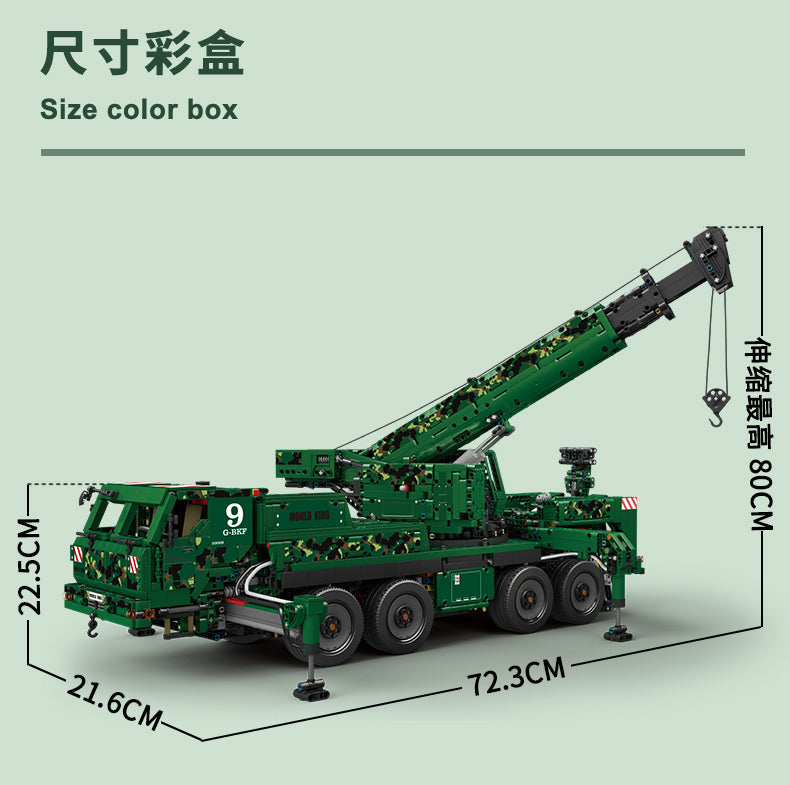 Armored Recovery Crane G-BKF Mould King 20009 Technic with 5539 Pieces