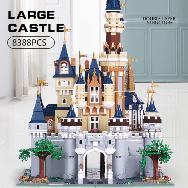 Disney Cinderella Castle Modular Building MOULD KING 13132 with 8388 pieces