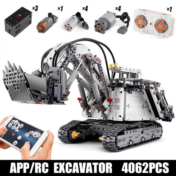 Liebherrs R9800 Terex RH400 Mining Excavator Technic MOULD KING 13130 with 4062 pieces