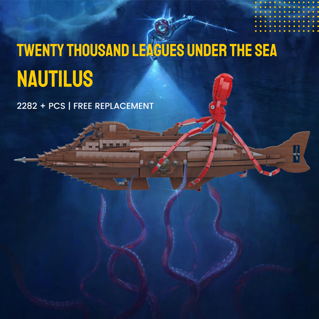 Twenty Thousand Leagues Under the Sea Nautilus MOC-89583 Movie with 2282 Pieces