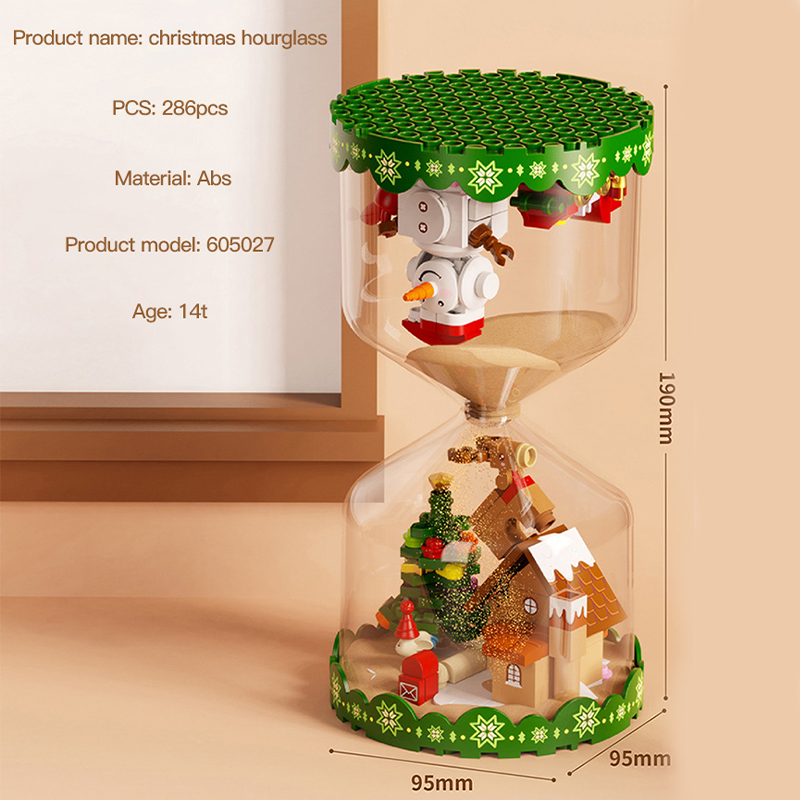 Christmas Hourglass SEMBO 605027 Creator With 1967 Pieces