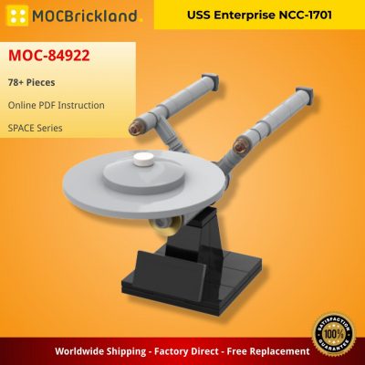 USS Enterprise NCC-1701 SPACE MOC-84922 by MiniTrekMOCs WITH 78 PIECES