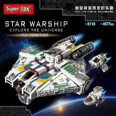 STAR WARSHIP STAR WARS 18K K110 with 4577 pieces
