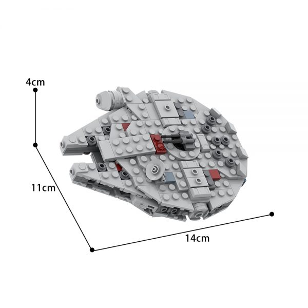 Micro Millennium-Falcon STAR WARS MOC-32621 by ron_mcphatty WITH 541 PIECES