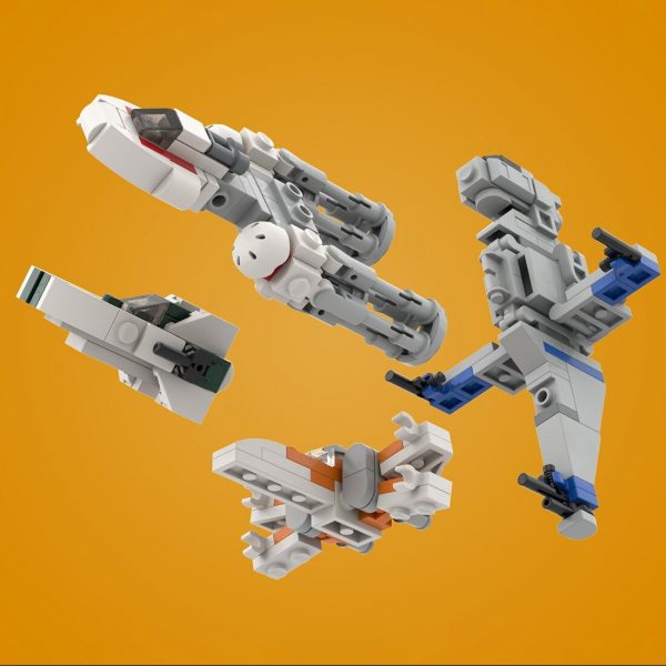 Micro Resistance Starfighters STAR WARS MOC-33057 by ron_mcphatty WITH 222 PIECES