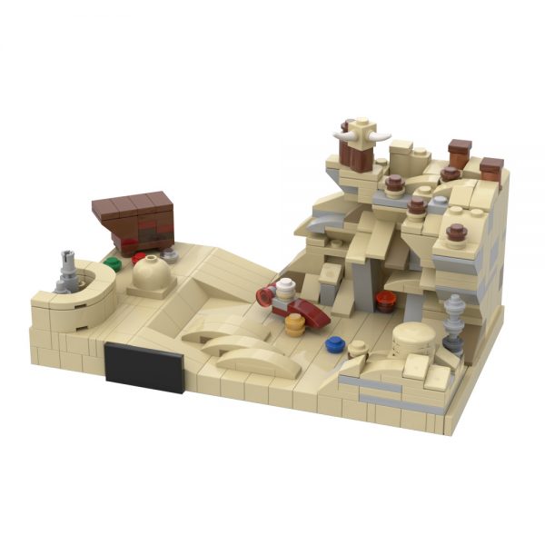 Micro Tatooine, A New Hope (20th Anniversary Style) STAR WARS MOC-43615 with 346 pieces