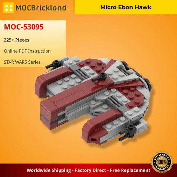 Micro Ebon Hawk STAR WARS MOC-53095 by ron_mcphatty WITH 225 PIECES