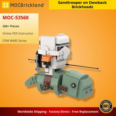 Sandtrooper on Dewback Brickheadz STAR WARS MOC-53560 WITH 266 PIECES