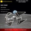 TIE / IN Interceptor UCS (Slim Cockpit) STAR WARS MOC-55661 WITH 1212 PIECES