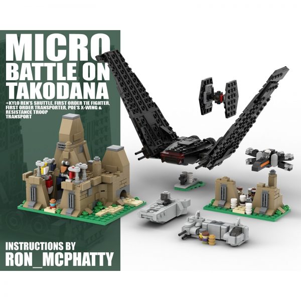 Micro Battle on Takodana STAR WARS MOC-63463 by ron_mcphatty WITH 812 PIECES