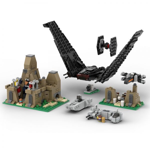 Micro Battle on Takodana STAR WARS MOC-63463 by ron_mcphatty WITH 812 PIECES