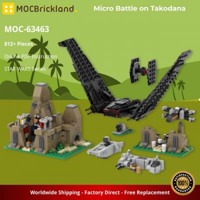 Micro Battle on Takodana STAR WARS MOC-63463 by ron_mcphatty WITH 812 PIECES