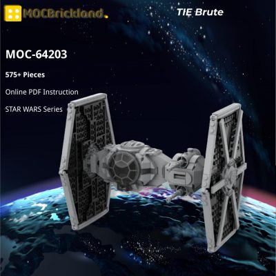 TIE Brute STAR WARS MOC-64203 by scruffybrickherder WITH 575 PIECES