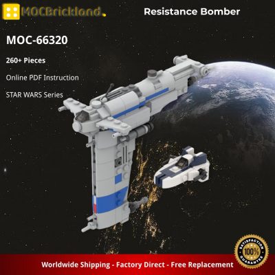 Resistance Bomber STAR WARS MOC-66320 by ron_mcphatty WITH 260 PIECES