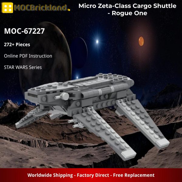 Micro Zeta-Class Cargo Shuttle – Rogue One STAR WARS MOC-67227 by ron_mcphatty with 272 pieces