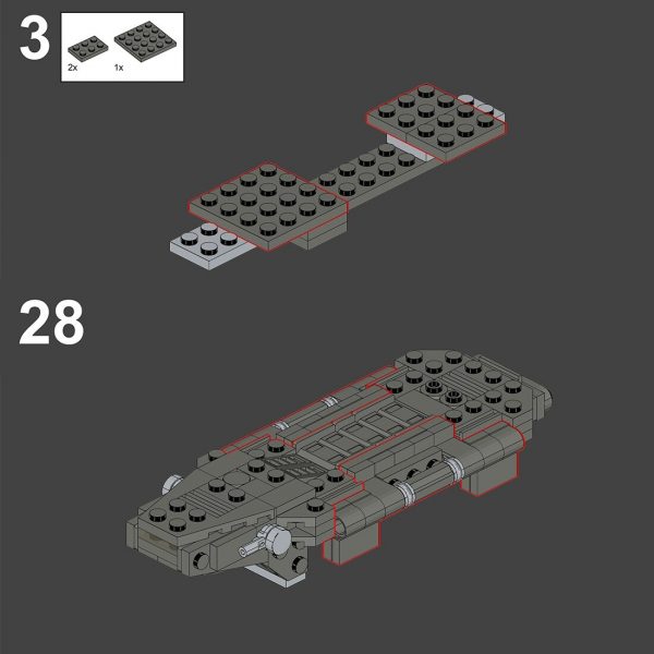 Micro Zeta-Class Cargo Shuttle – Rogue One STAR WARS MOC-67227 by ron_mcphatty with 272 pieces