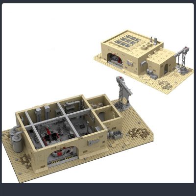 Tatooine Mos Eisley Repair Garage Star Wars MOC-68515 with 1673 pieces