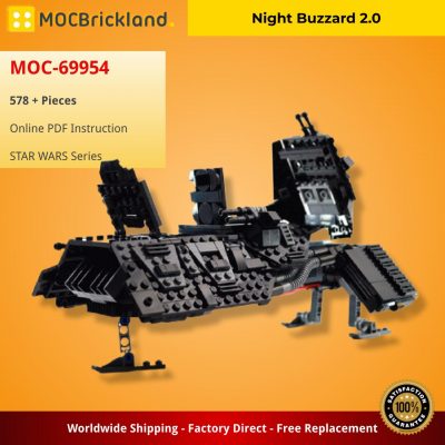 Night Buzzard 2.0 STAR WARS MOC-69954 by dorianbricktron with 578 pieces