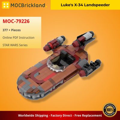 Luke’s X-34 Landspeeder STAR WARS MOC-79226 by thomin with 377 pieces