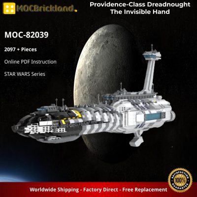 Providence-Class Dreadnought The Invisible Hand STAR WARS MOC-82039 by Red5-Leader with 2097 pieces