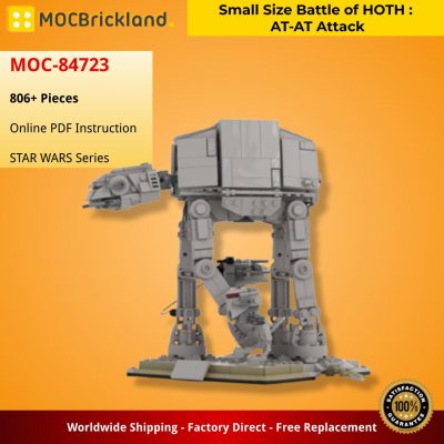 Small Size Battle of HOTH : AT-AT Attack STAR WARS MOC-84723 by jellco WITH 806 PIECES