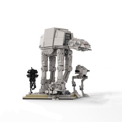 Small Size Battle of HOTH : AT-AT Attack STAR WARS MOC-84723 by jellco WITH 806 PIECES