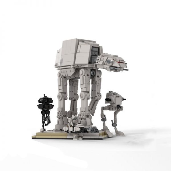 Small Size Battle of HOTH : AT-AT Attack STAR WARS MOC-84723 by jellco WITH 806 PIECES