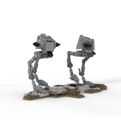 Small Size Battle of HOTH : AT-AT Attack STAR WARS MOC-84723 by jellco WITH 806 PIECES