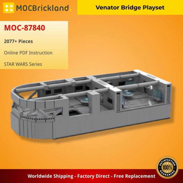 Venator Bridge Playset STAR WARS MOC-87840 by Brick_boss_pdf WITH 2077 PIECES