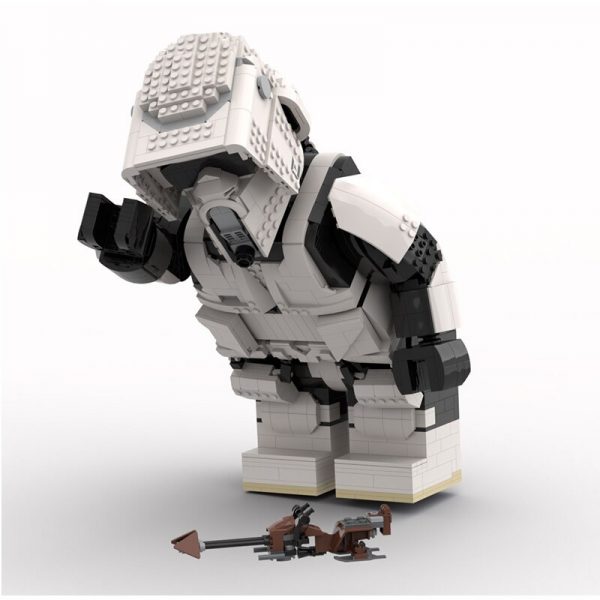 Scout Trooper Mega Figure Star Wars MOC-89648 by Albo.Lego with 1702 pieces
