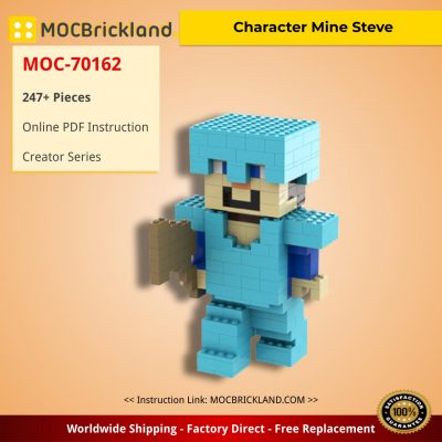 Character Mine Steve Creator MOC-70162 by BrickAnd WITH 247 PIECES