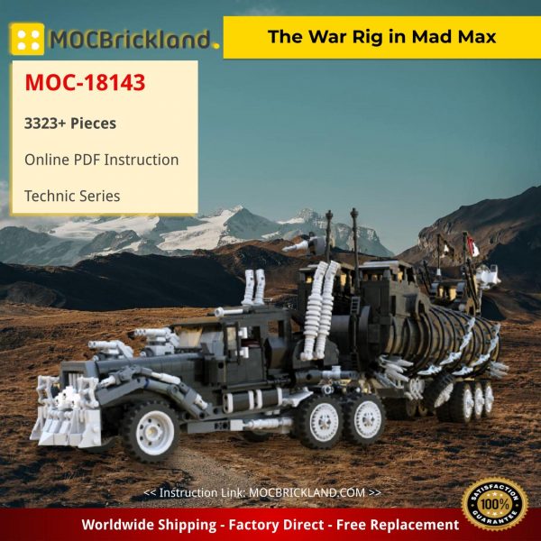 The War Rig in Mad Max Technic MOC-18143 by brickvault with 3323 Pieces